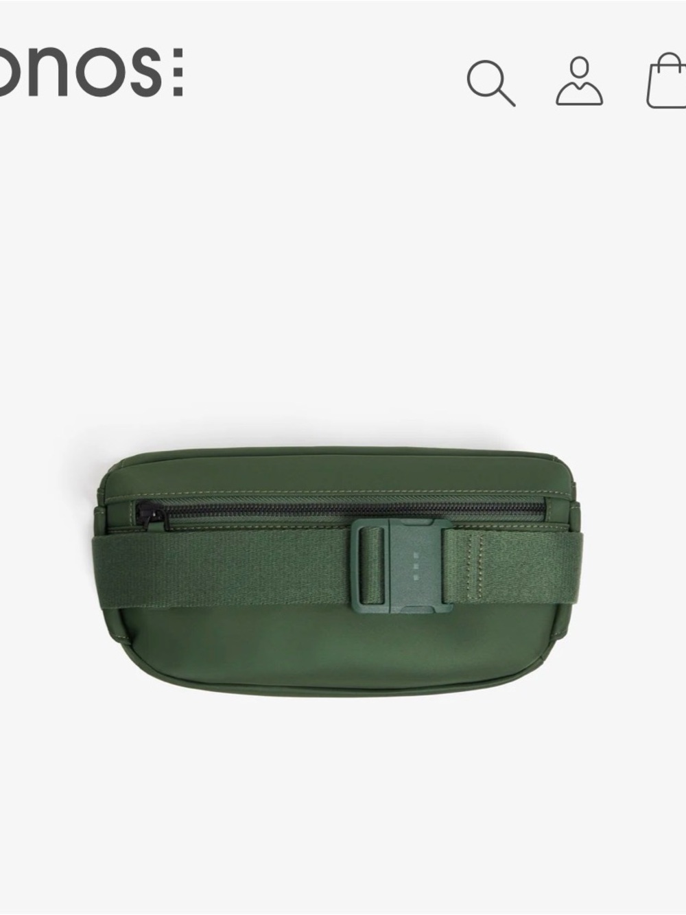 MONOS Olive Green Men's Belt Bag - Picture 5 of 8